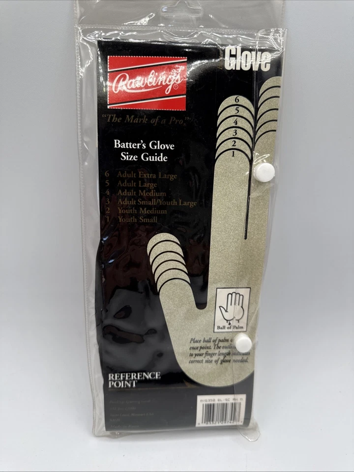 RAWLINGS ADULT RIGHT MEDIUM FULL GRAIN LEATHER BATTING GLOVES DFS DYNAMIC - Image 2 of 4