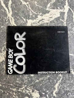 VINTAGE ORIGINAL NINTENDO GAMEBOY INSTRUCTION BOOKLET GAMING COLOUR COLOR