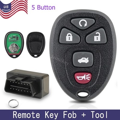 For Chevrolet Impala 2011 2012 - 2016 Remote Key Fob 5 Button + Programmer Tool