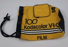 Vintage Kodak 100 VRG Film Cinch Travel Bag Rare USA 80s 90s Vtg Used Marks 