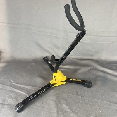 Hercules Stands DS530BB Alto/Tenor Saxophone Floor Stand Yellow & Black