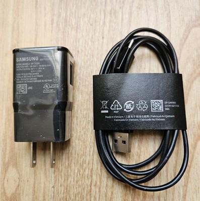 NEW......OEM SAMSUNG USB-A Charging Wall adapter EP-TA200 & Type-C Cable Black