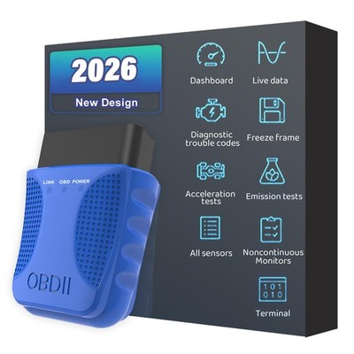 OBD2 Bluetooth Car Diagnostic Scanner for iPhone Android Code Reader Free APP