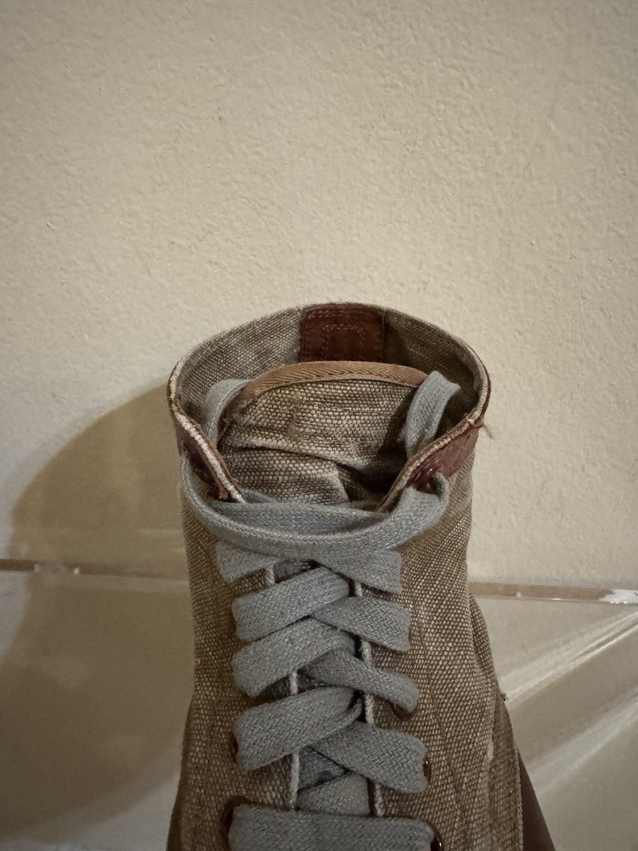 Mister Freedom Trooper Boots Cowhide Waxed Canvas USA Brown 10 View 5