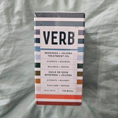 Verb Moringa + Jojoba Hair Treatment Oil 30 ml/1 fl oz Full Size SEALED BOX