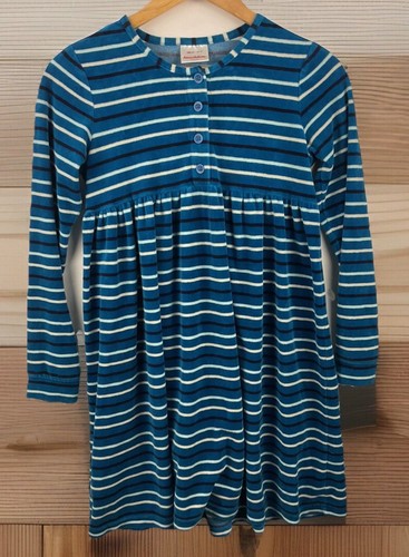 Robe Fille Hanna Andersson Rayée Manches Longues – Taille 140 – Occasion Très Bon État