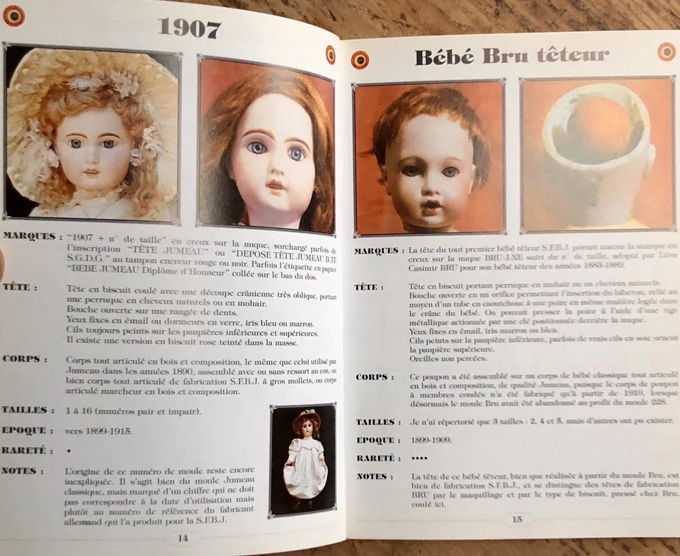 livre rare S. ODIN : LES POUPEES DE LA S.F.B.J 1899-1957 bébés & jouets - Photo 4/4