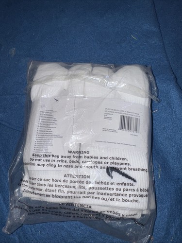 Nike Everyday Cushioned Crew Socks Mens Size 8-12 Wmns 10-13 Socks 6 Pairs White - Picture 2 of 2