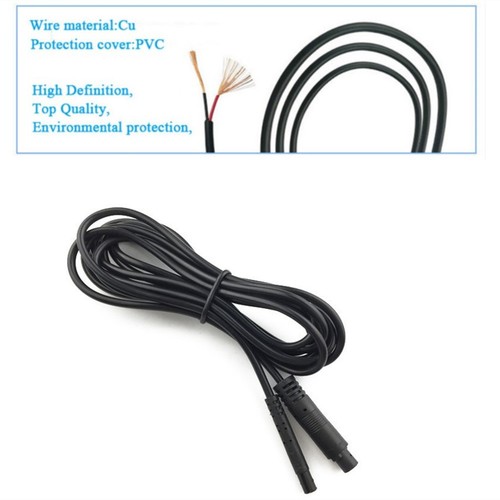 Environmentally Friendly Dash Cam Reverse Camera Mini 4Pin 2.5M Extension Cable - Picture 4 of 7