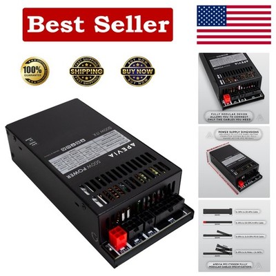 Apevia ITX-PFC500W Mini Itx/Flex ATX / 1U 500W Fully Modular Power Supply, Full
