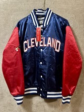 Major League Ricky Vaughn Cleveland Satin Jacket NWT Headgear Classics L