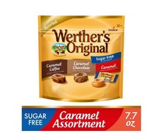 Werthers Original Hard Sugar Free Assorted Flavors, Caramel Coffee Candy, 7.7 Oz