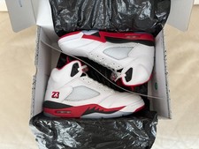 NIKE AIR JORDAN 5 RETRO "Fire Red - Black Tongue" (2025) - size 12 US - 46 EU