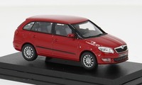 Abrex ABR143AB-024B - 1/43 Skoda Fabia II Fl, Rot, 2013 - Neu