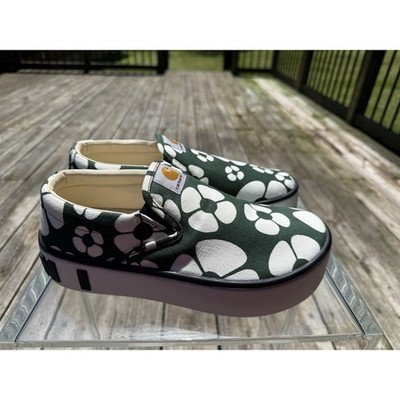 Marni x Carhartt floral slip on sneakers leather $750 eu 41 us 8