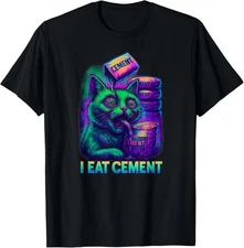 I Eat Cement Funny Cat Meme Internet Memes Funny Memes Gen-Z T-Shirt Gift for Da