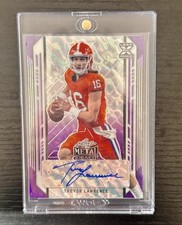 Trevor Lawrence Rookie 2021 Leaf Metal Draft Marble Purple Proof RC Auto 29/30