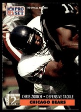 1991 Pro Set Chris Zorich Rookie #778
