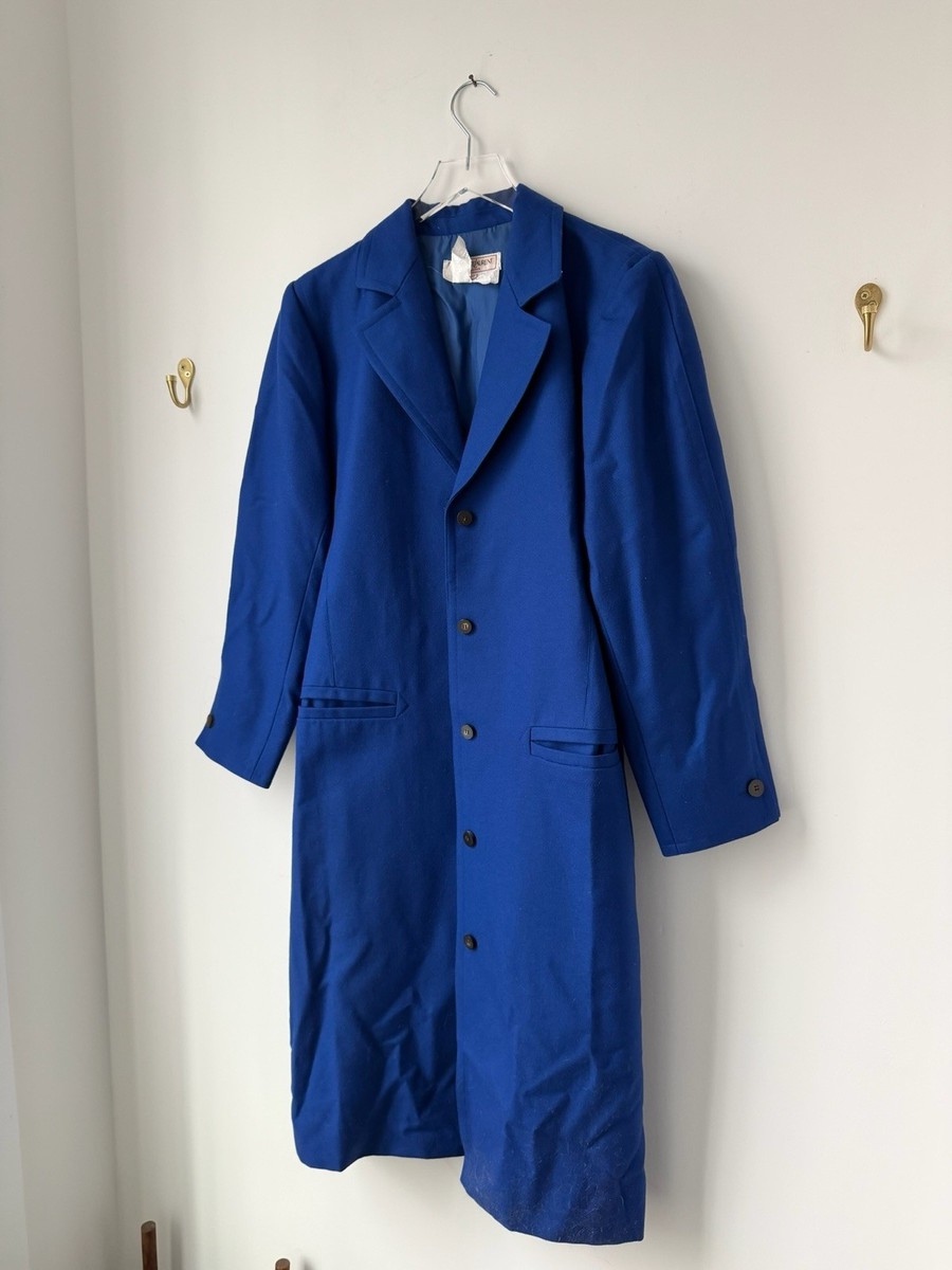 Yves Saint Laurent 　ロイヤルブルー コート　ヴィンテージ Yves Saint Laurent Cobalt blue vintage wool coat | eBay