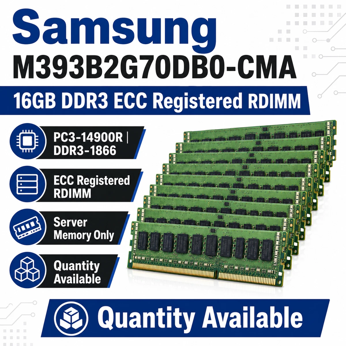 b*s様 Samsung DDR3-1866 16GB メモリー 2枚 ECC Samsung 16GB DDR3 SDRAM for sale | eBay