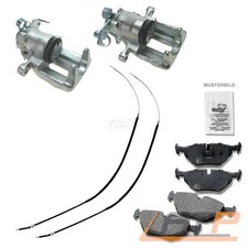 2x BREMSSATTEL +SATZ BREMSBELÄGE +2x HANDBREMSSEIL HINTEN FÜR VW GOLF 3 1H 93-95