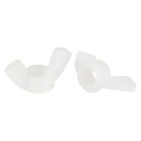 15 Stk M5 FlüGelmuttern Nylon-Schmetterlingsmutter Festziehen Befestigungen Weiß