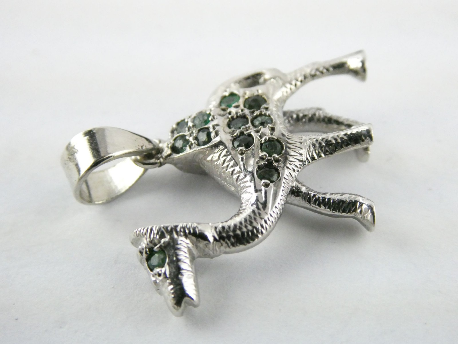 Sterling Silver Emerald and Ruby Reversible Camel… - image 5