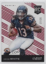 2015 Panini Clear Vision Rookie Red /25 Kevin White (Running) #104 1k9