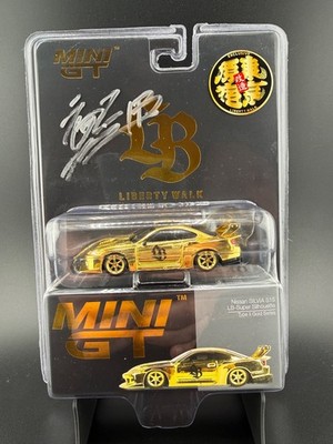 Mini GT Liberty Walk Tokyo Rare GOLD Nissan Silvia S15 v1 & v2