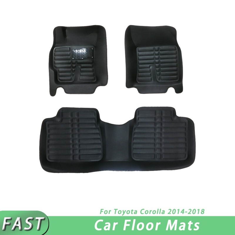 Custom Washable Stain-Resistant Floor Mats for Toyota Corolla 2014-2018