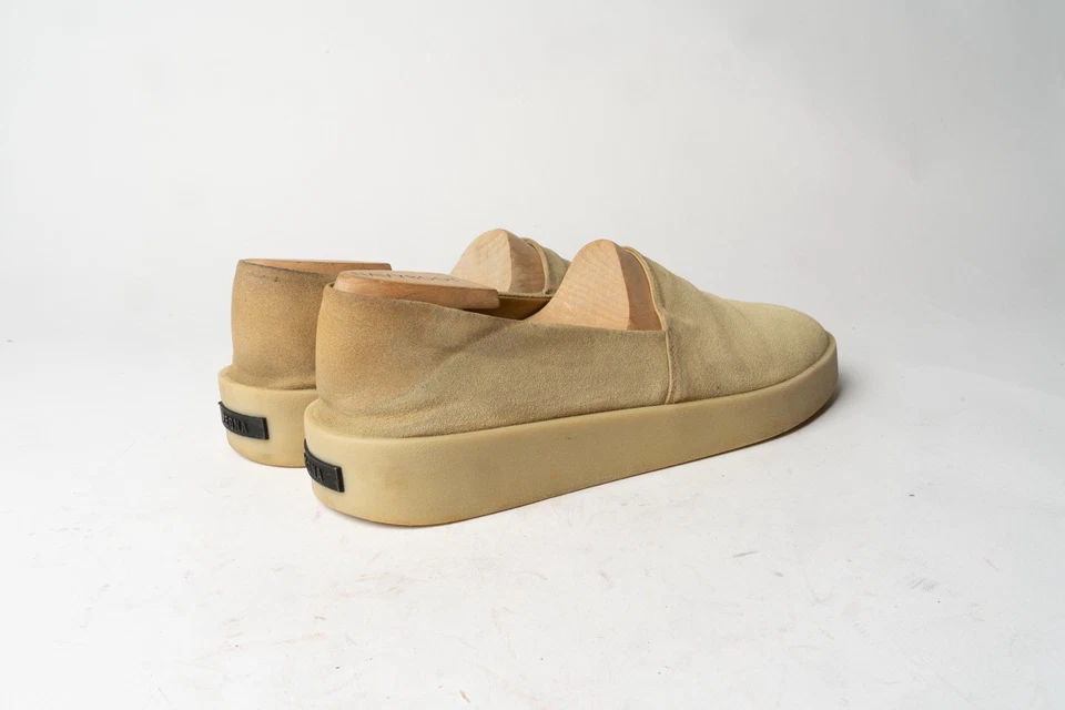 Zapatillas sin cordones ERMENEGILDO ZEGNA Fear Of God para hombre beige gamuza talla EU 8 / US 9 Foto 4 de 4