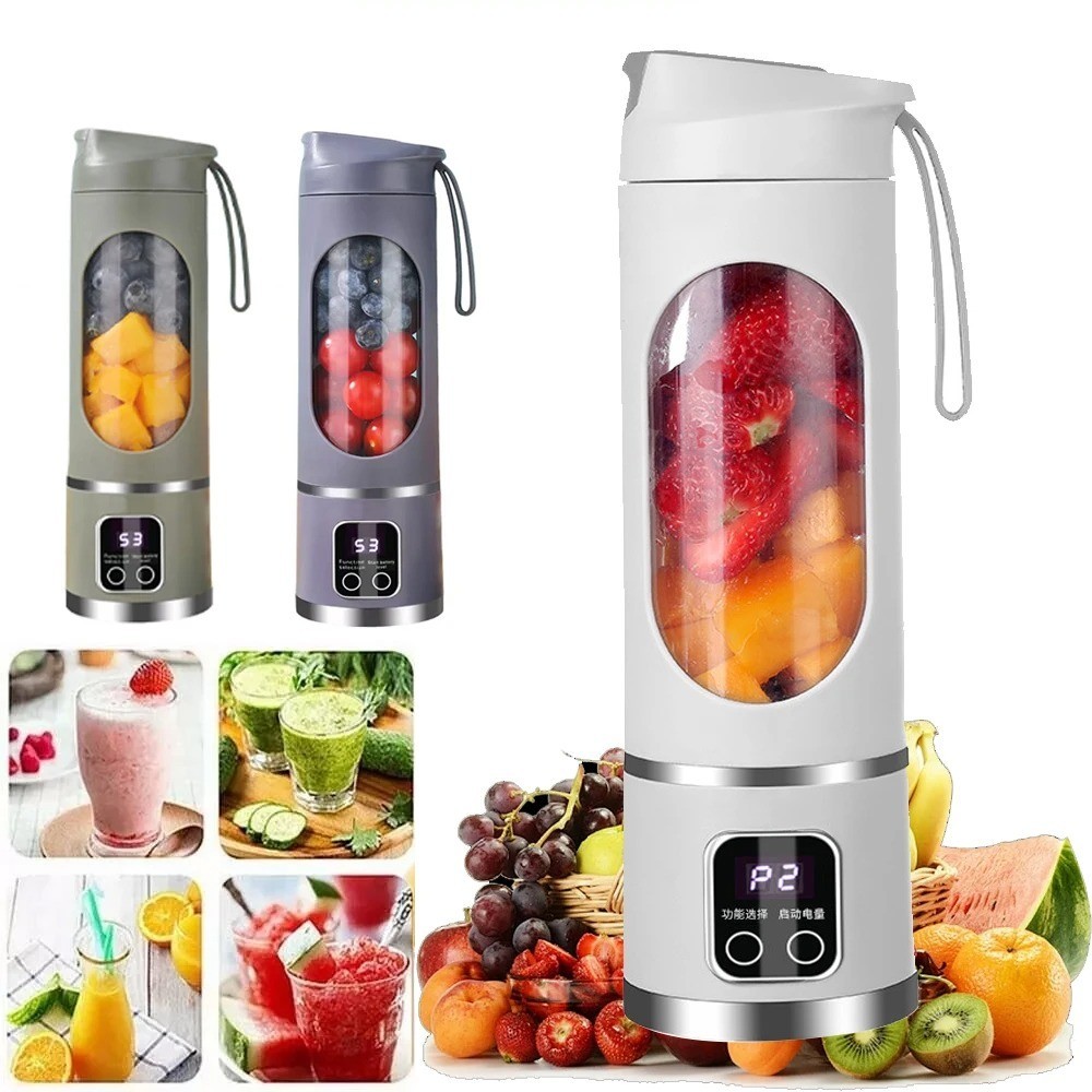 Mixeur portable USB 450ml extracteur de jus électrique portable sans bpa
