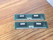 LOT OF 2 COMAPQ 236512-001 185173-002 4MB 72 PIN 60NS EDO SIMM RAM UNTESTED