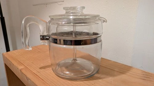 Vintage Glass Pyrex Percolator
