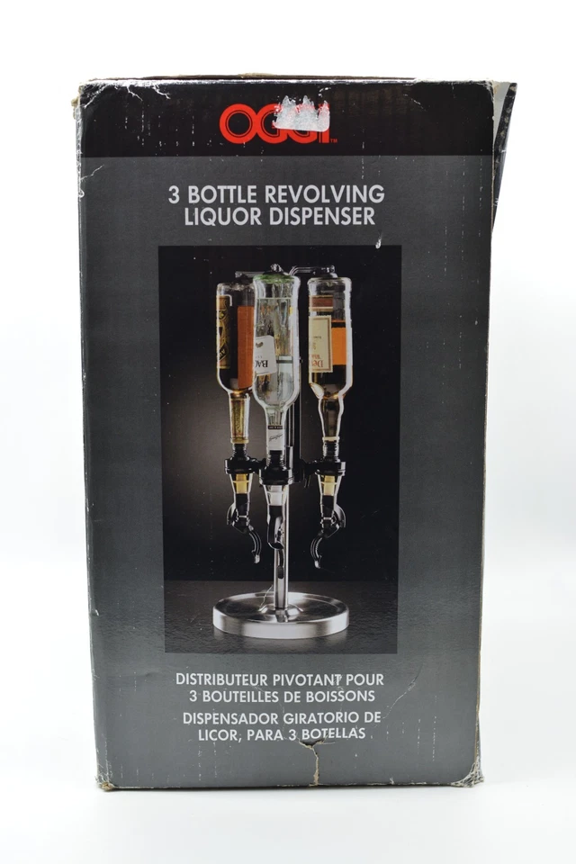 Oggi Professional 3-Bottle Revolving Liquor Dispenser, New Open Box - Image 4 of 4