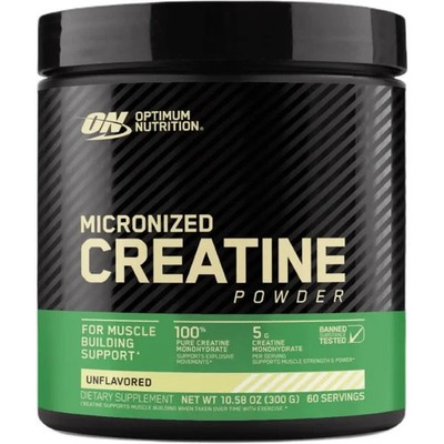 Optimum Nutrition Micronized Creatine Powder 300,600,1200 g Unflavored Free Ship