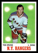 1970-71 Topps #65 Ted Irvine Ex-Mint NY Rangers ID:473579