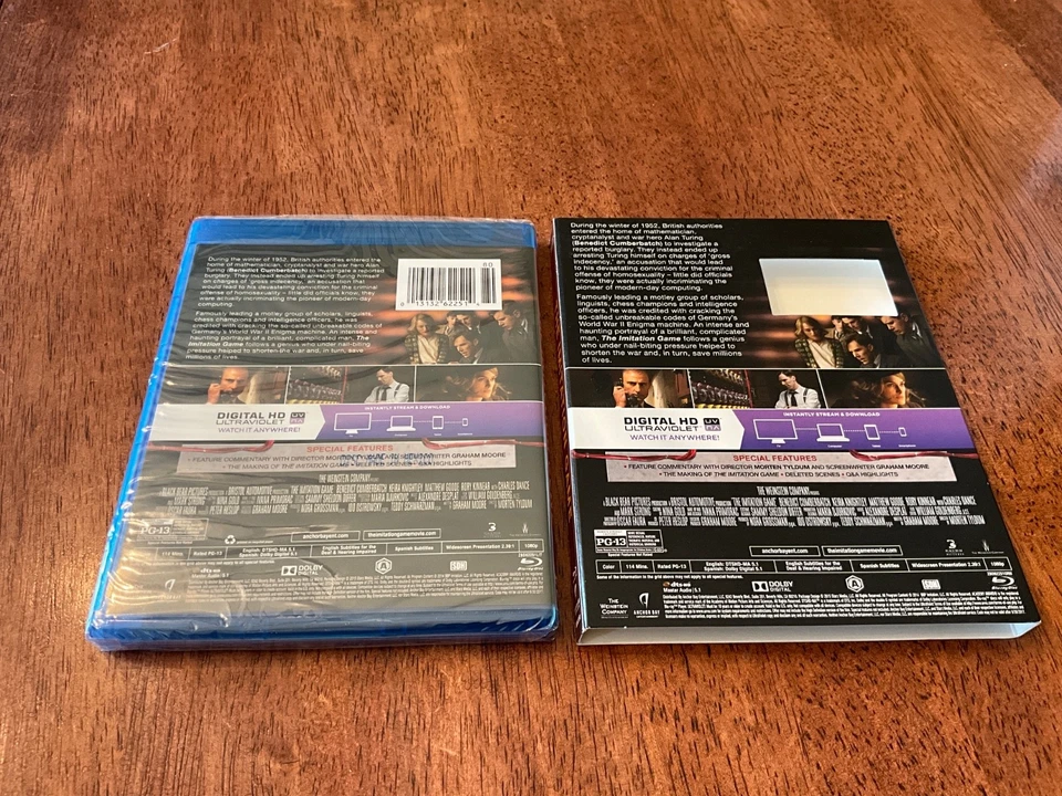 The Imitation Game (Blu-ray, 2014) w/ Slipcover Keira Knightley New, Sealed - Image 2 of 2