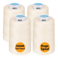 All Purpose Sewing Thread from 100 Spun Polyester for Serger, Overlock, Merro...