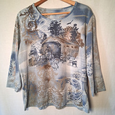 Vintage Y2K Basic Editions Shirt XL Blue Cove...