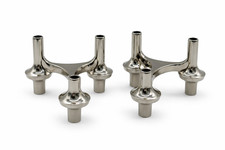 2 bougeoirs modulaires Nagel Stoff design allemand vintage empilables