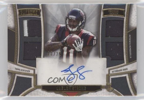 2015 Topps Supreme Quad Relics /25 Jaelen Strong #SAQR JS Rookie Auto RC