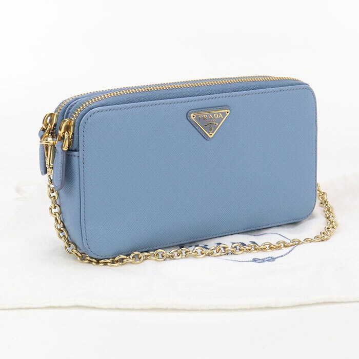 Prada Saffiano Leather Chain Crossbody Shoulder Bag 1Dh010 Qhh F0637