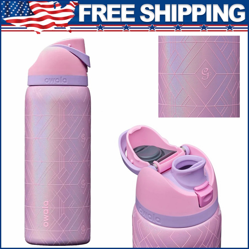 32oz Owala Wicked For Good Freesip Water Bottle Glinda Limited