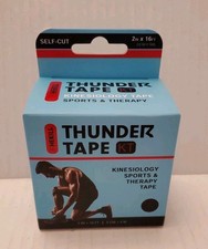 Thunder Tape KT Kinesiology Tape 2in x16ft Black Self-Cut Sports Therapy Hekili 1.54 per gallon