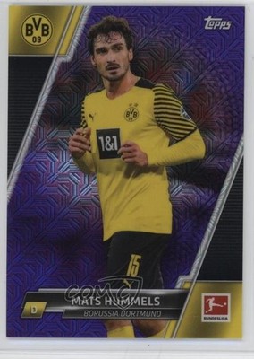 2021 Topps Bundesliga Japan Edition Purple Mojo Refractor /250 Mats Hummels 17gc