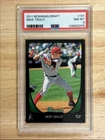 2011 Bowman Draft Picks & Prospects Mike Trout RC PSA 8 Los Angeles Angels #101