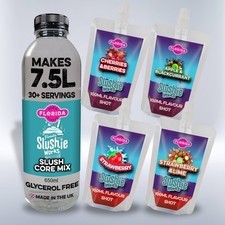 Slush Syrups For Ninja Slushi Machines, Mixed 4 Flavour Pack, Retro, Kids, Sours