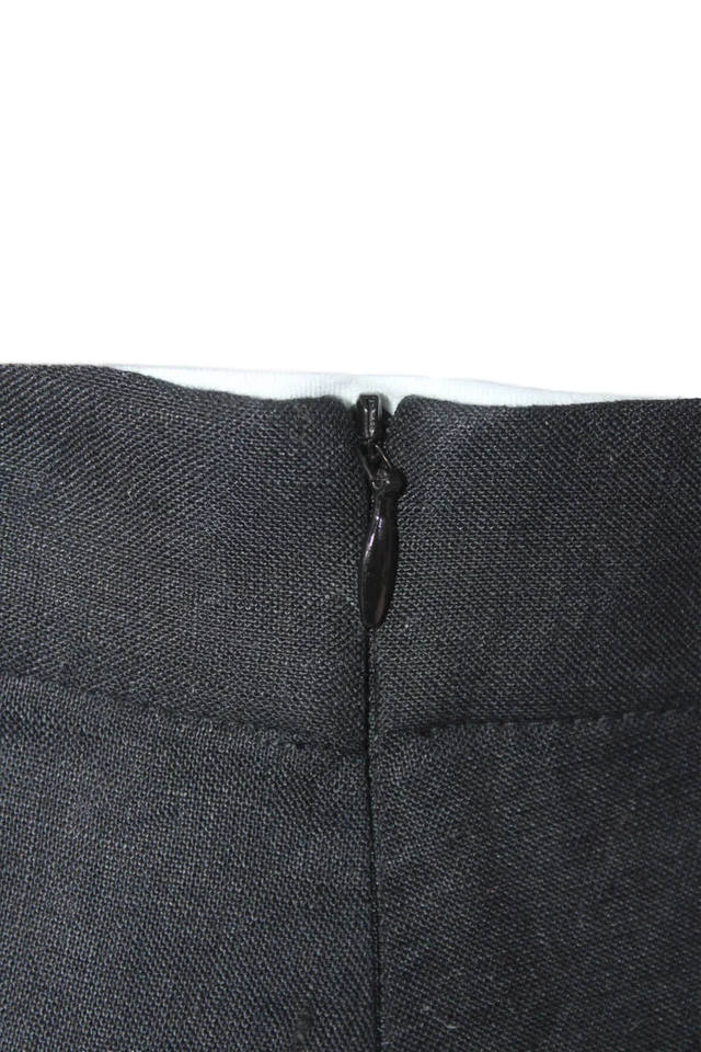 Mini Skort Parentezi Feminino Linho Drapeado Traseiro Zíper Linha A Preto Tamanho 8 - Imagem 4 de 4