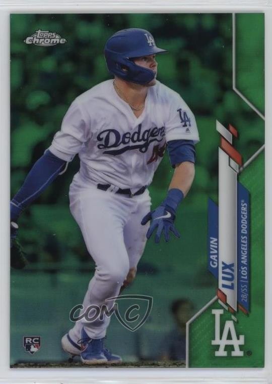 2020 Topps Chrome Green Refractor 66/99 Gavin Lux (Batting) #148 06l3